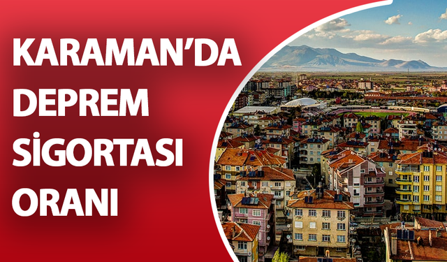 Karaman’da Deprem Sigortası Oranı %50’yi Geçemedi